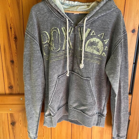 Roxy half-zip hoodie with drawstrings, Size XL - Picture 2 of 5